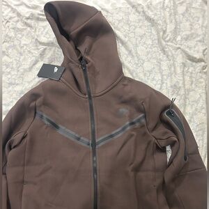 Nike Men's Brown Hooded Jacket
